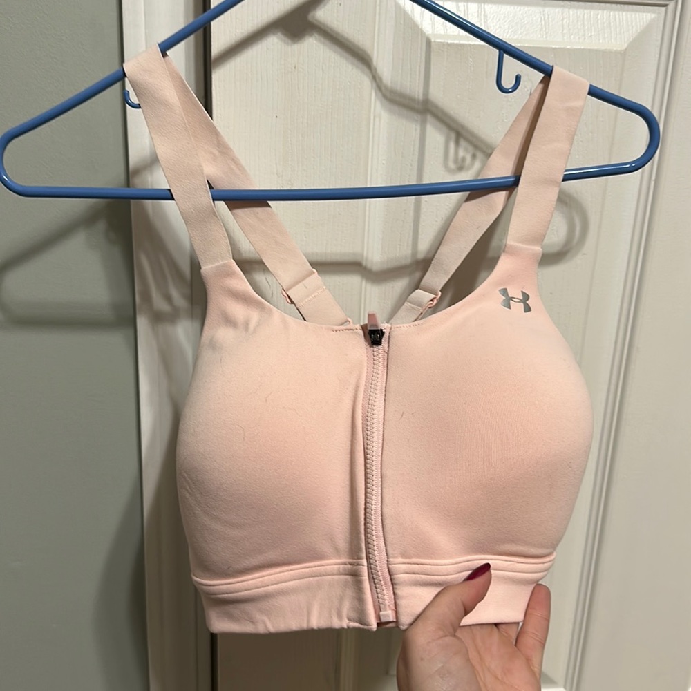 34D pink under amour sports bra.